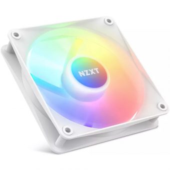 NZXT F120RGB Core 12cm 4-Pin PWM Case Fan White RF-C12SF-W1 - Image 2