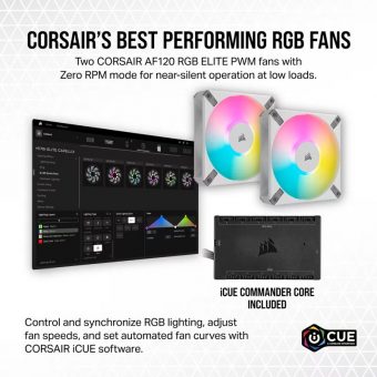 Corsair iCUE H100i Elite Capellix XT CPU Liquid Cooler White CW-9060072-WW - Image 9