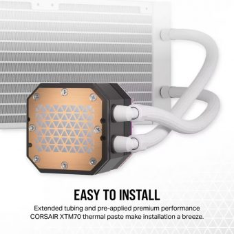 Corsair iCUE H100i Elite Capellix XT CPU Liquid Cooler White CW-9060072-WW - Image 11