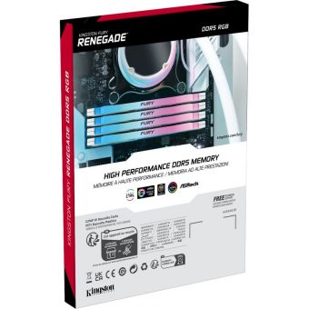 Kingston FURY Renegade RGB 16GB 6400MHz CL32 DDR5 White KF564C32RWA-16 - Image 7