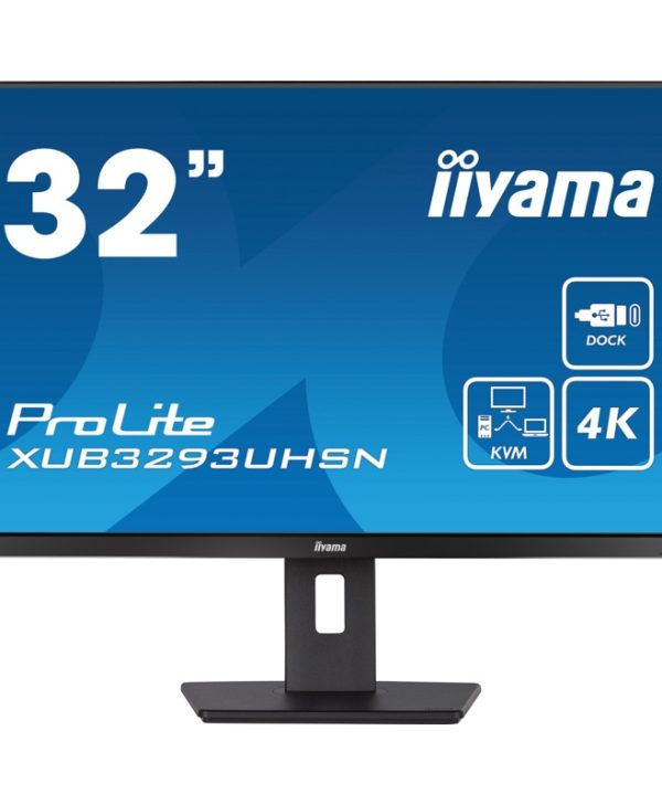 Iiyama ProLite XUB3293UHSN-B5 31.5″ 4K IPS Monitor Black
