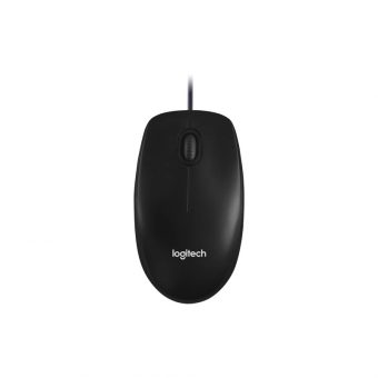 Logitech M100 Wired Optical Mouse Black 910-006652 - Image 3