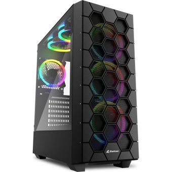 Sharkoon Hex RGB Midi Tower Tempered Glass Black 4044951037551 - Image 8