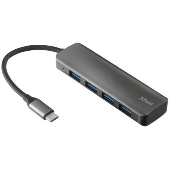 Trust Halyx Aluminium USB 3.2 Hub 4 USB-C Silver 24948