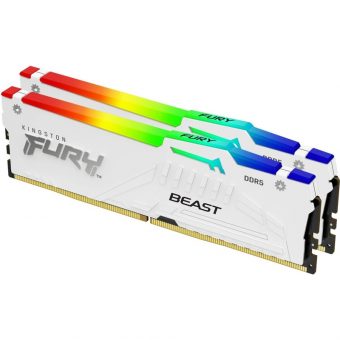 Kingston FURY Beast RGB 128GB (4 x 32GB) 5600MHz CL40 DDR5 White KF556C40BWAK4-128 - Image 3