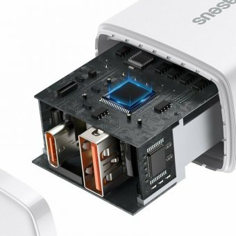 Baseus Charger Compact 20W Quick Charge 3 Without Cable White CCXJ-B02 - Image 2