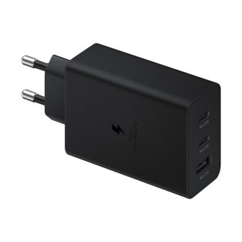 Samsung USB Type-C x1 Type-A x2 Wall Adapter 65W No Cable Black EP-T6530NBEGEU