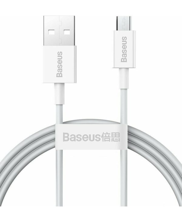 Baseus Superior Series Regular USB-A to micro-USB Cable 1m White CAMYS-02