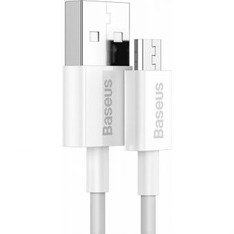 Baseus Superior Series Regular USB-A to micro-USB Cable 1m White CAMYS-02 - Image 2