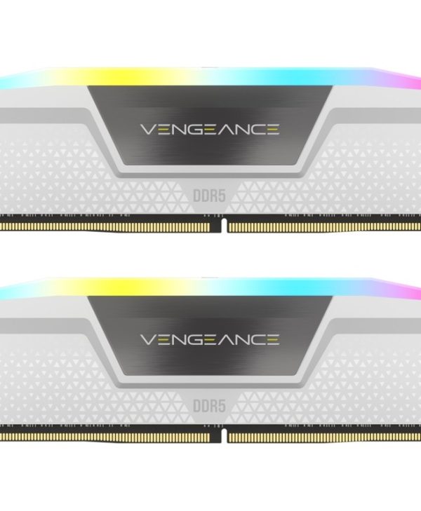 Corsair Vengeance RGB 32GB (2 x 16GB) 6400MHz CL36 DDR5 White CMH32GX5M2B6400C36W