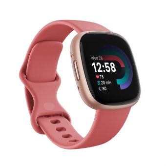 Fitbit Versa 4 Smartwatch Aluminum Pink FB523RGRW