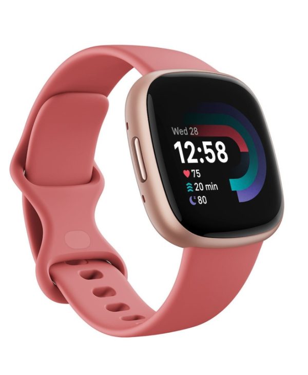 Fitbit Versa 4 Smartwatch Aluminum Pink FB523RGRW