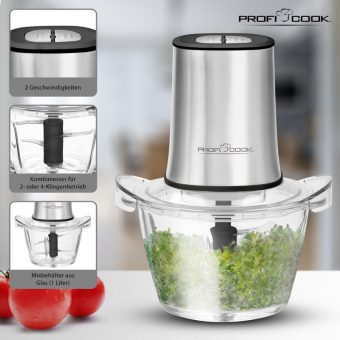 Profi Cook Multi Chopper Stainless Steel PC-MZ 1150 - Image 6