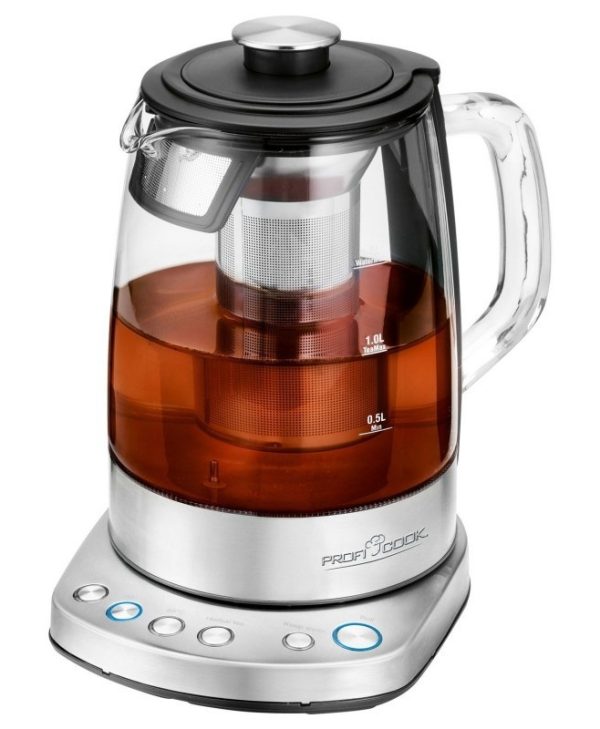 Profi Cook Glass Tea/Kettle WiFi Stainless Steel PC-WKS 1167 G