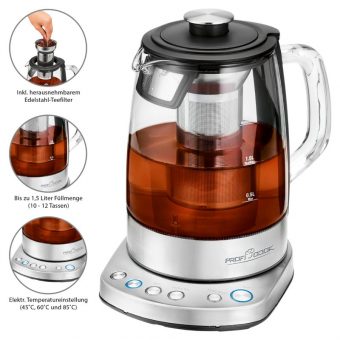 Profi Cook Glass Tea/Kettle WiFi Stainless Steel PC-WKS 1167 G - Image 5