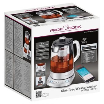 Profi Cook Glass Tea/Kettle WiFi Stainless Steel PC-WKS 1167 G - Image 8