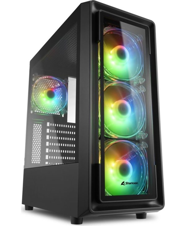 Sharkoon TK4 RGB Tempered Glass Midi Tower Black 25931010