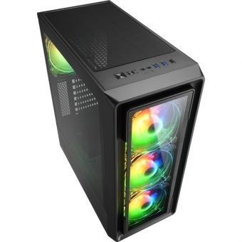 Sharkoon TK4 RGB Tempered Glass Midi Tower Black 25931010 - Image 2