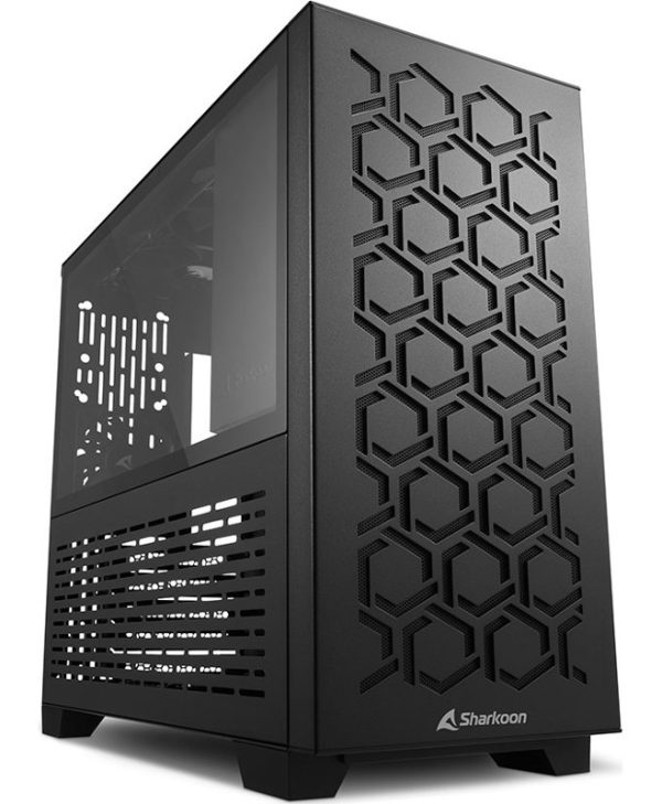 Sharkoon MS-Y1000 Tempered Glass Mini Tower Black 34038184