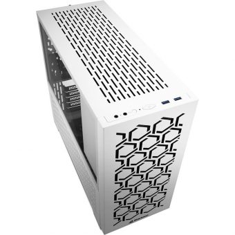 Sharkoon MS-Y1000 Tempered Glass Mini Tower White 34038206 - Image 2