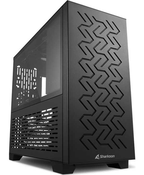 Sharkoon MS-Z1000 Tempered Glass Mini Tower Black 34038359