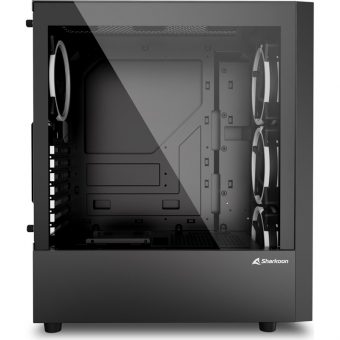 Sharkoon RGB Wave Tempered Glass Midi Tower Mesh Black 39838340 - Image 3