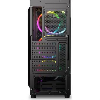 Sharkoon RGB Wave Tempered Glass Midi Tower Mesh Black 39838340 - Image 8