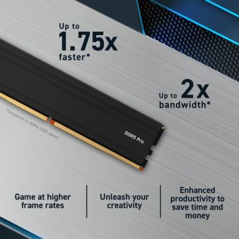 Crucial Pro 32GB (2x16GB) 5600MHz CL46 DDR5 Black CP2K16G56C46U5 - Image 2