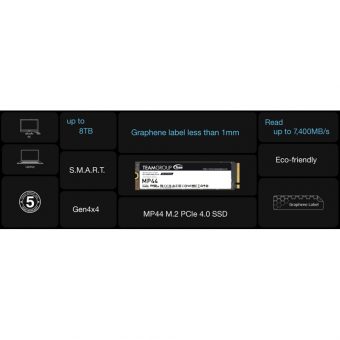 TeamGroup MP44 Graphene 4TB M.2 2280 PCIe Gen4x4 TM8FPW004T0C101 - Image 5
