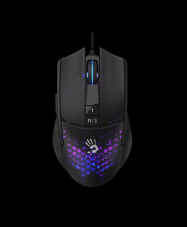 A4Tech Bloody L65 MAX RGB Honeycomb Gaming Mouse RGB 2000 Hz USB Black A4TMYS47113