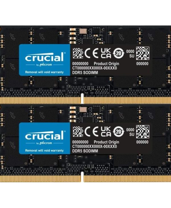 Crucial 32GB (2x16GB) 5600MHz CL46 DDR5 SO-DIMM CT2K16G56C46S5