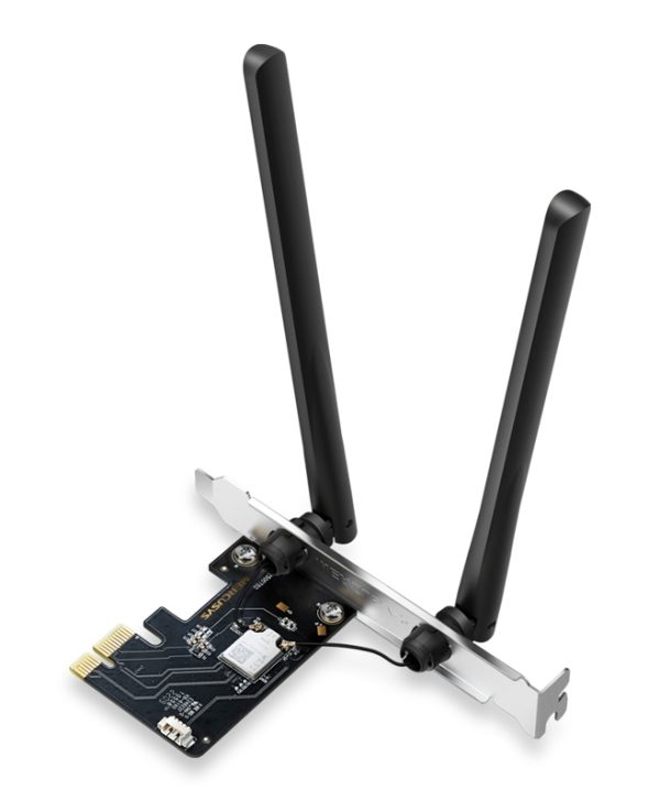 Mercusys AXE5400 Wi-Fi 6E & Bluetooth 5.2. PCIE Aadapter MA86XE
