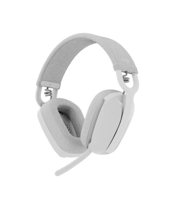 Logitech Zone Vibe 100 Wireless Headphones With Noise-Canceling Microphone White 981-001219