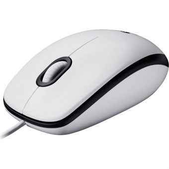 Logitech M100 Refresh 2022 Mouse Ambidextrous Optical 1000 DPI White 910-006764