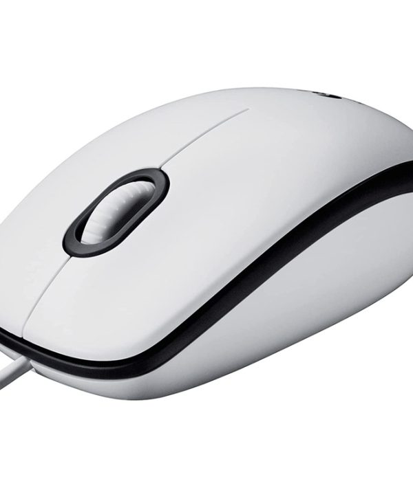 Logitech M100 Refresh 2022 Mouse Ambidextrous Optical 1000 DPI White 910-006764