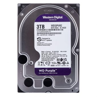 Western Digital Purple 3TB HDD 3.5" SATA III 5400rpm 256MB Cache WD33PURZ