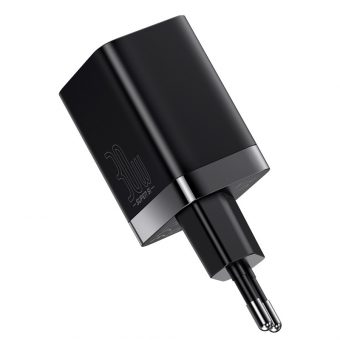 Baseus Super Si Pro Wall Charger Without Cable USB-A USB-C 30W Black CCSUPP-E01 - Image 2