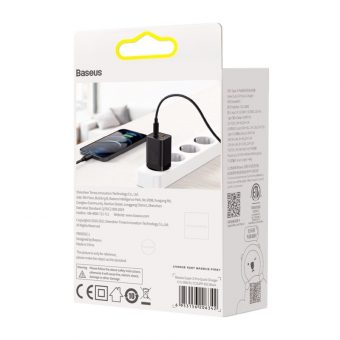 Baseus Super Si Pro Wall Charger Without Cable USB-A USB-C 30W Black CCSUPP-E01 - Image 5