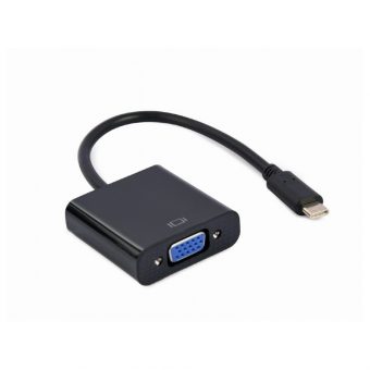 Gembird USB-C Male - VGA Female Adapter Black 15cm A-CM-VGAF-01