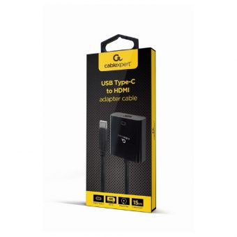 Cablexpert USB-C Male - HDMI Female Adapter Black 15cm A-CM-HDMIF-03 - Image 2