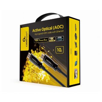 Gembird HDMI Male - HDMI Male Active Optical Cable Black 10m CCBP-HDMI-AOC-10M-02 - Image 2