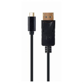 Gembird USB-C Male - DisplayPort Male Adapter Black 2m A-CM-DPM-01