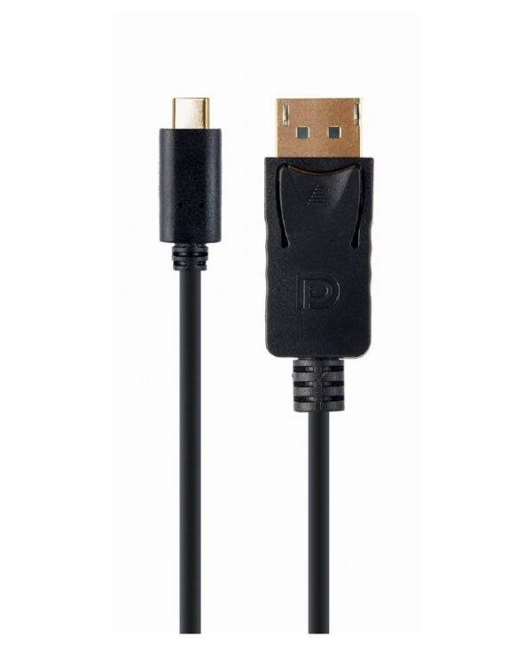 Gembird USB-C Male - DisplayPort Male Adapter Black 2m A-CM-DPM-01