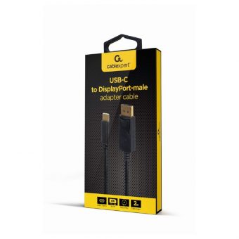 Gembird USB-C Male - DisplayPort Male Adapter Black 2m A-CM-DPM-01 - Image 2