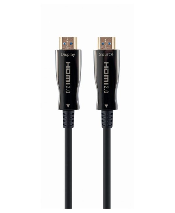 Gembird HDMI Male - HDMI Male Active Optical Cable Black 50m CCBP-HDMI-AOC-50M-02