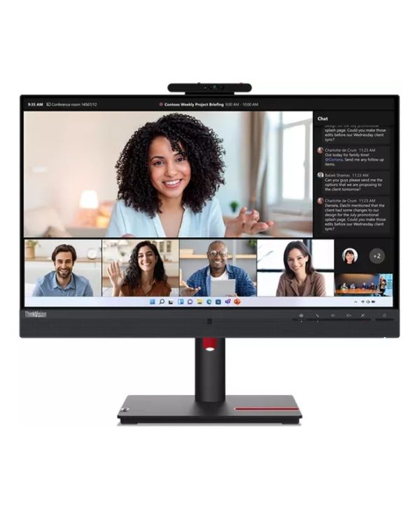 Lenovo ThinkVision T24mv-30 FHD IPS 75Hz + Cam Monitor Black 63D7UAT3EU
