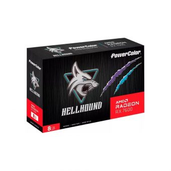 PowerColor Radeon RX 7600 Hellhound OC 8GB GDDR6 RX7600 8G-L/OC - Image 6