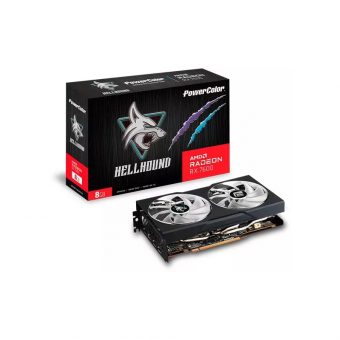 PowerColor Radeon RX 7600 Hellhound OC 8GB GDDR6 RX7600 8G-L/OC - Image 7