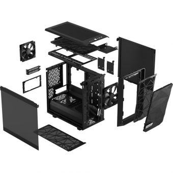 Fractal Design Meshify 2 Nano Tower Tempered Glass Dark Tint Black FD-C-MES2N-01 - Image 14