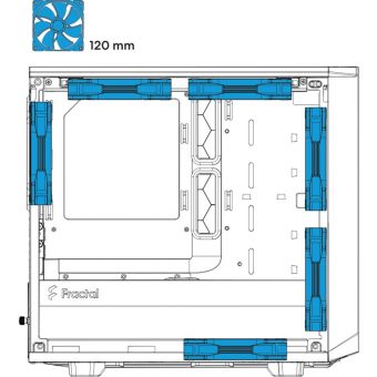 Fractal Design Meshify 2 Nano Tower Tempered Glass Dark Tint Black FD-C-MES2N-01 - Image 15